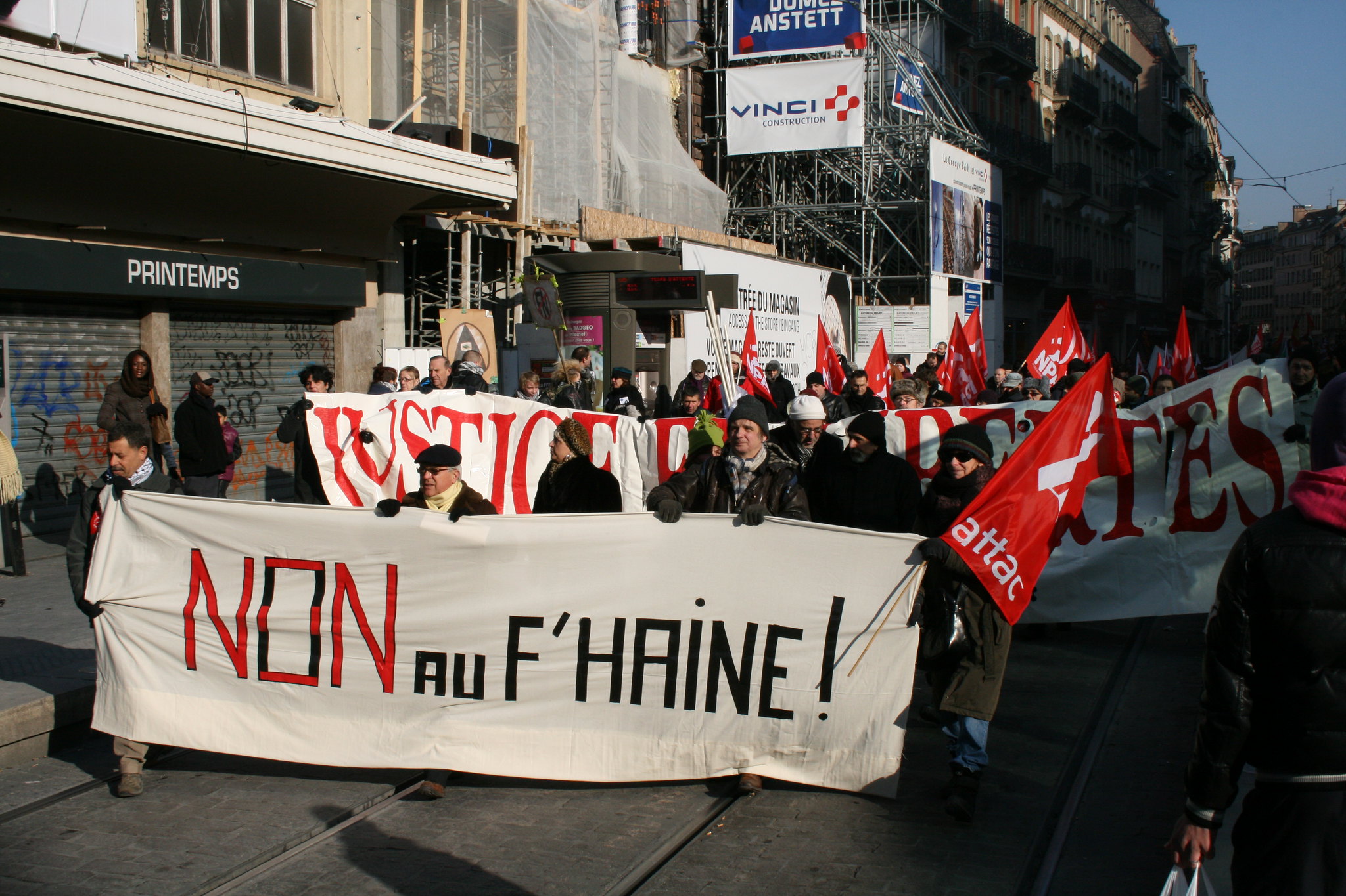 Demonstration gegen den Front National 2012